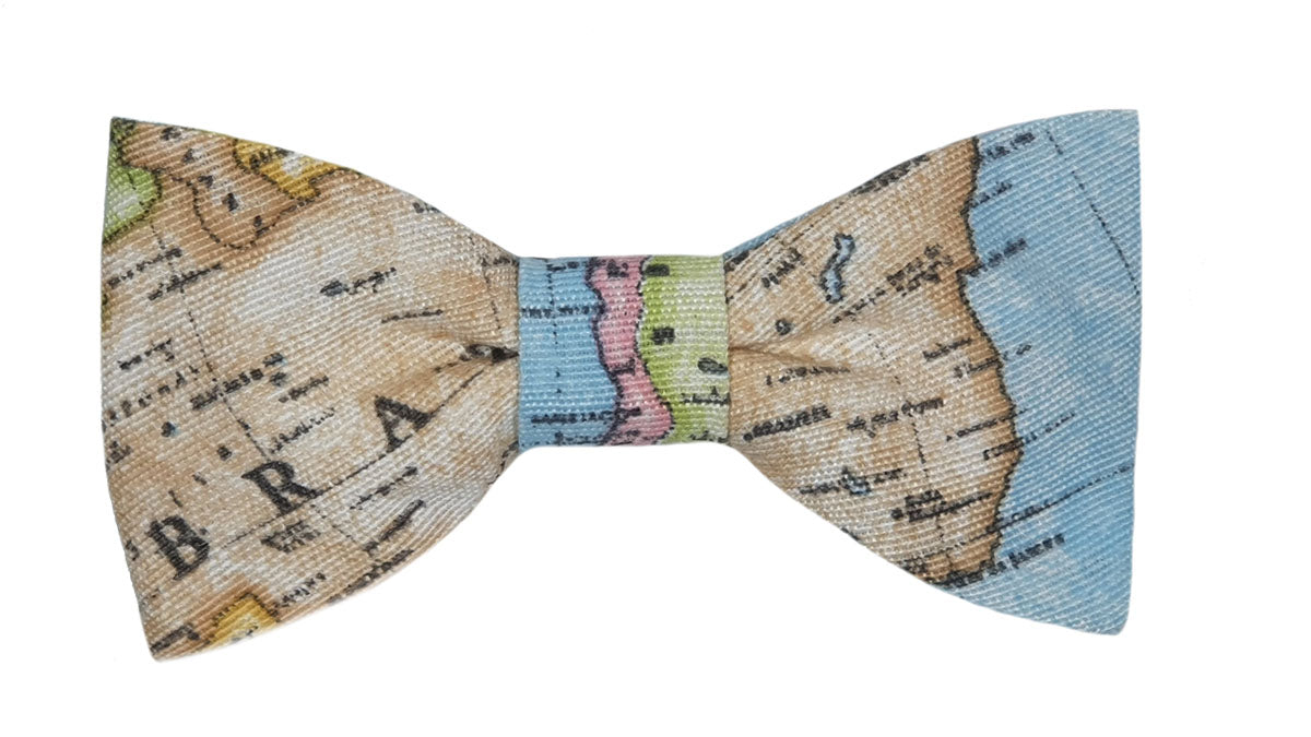 Noeud papillon carte du monde