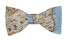Noeud papillon carte du monde