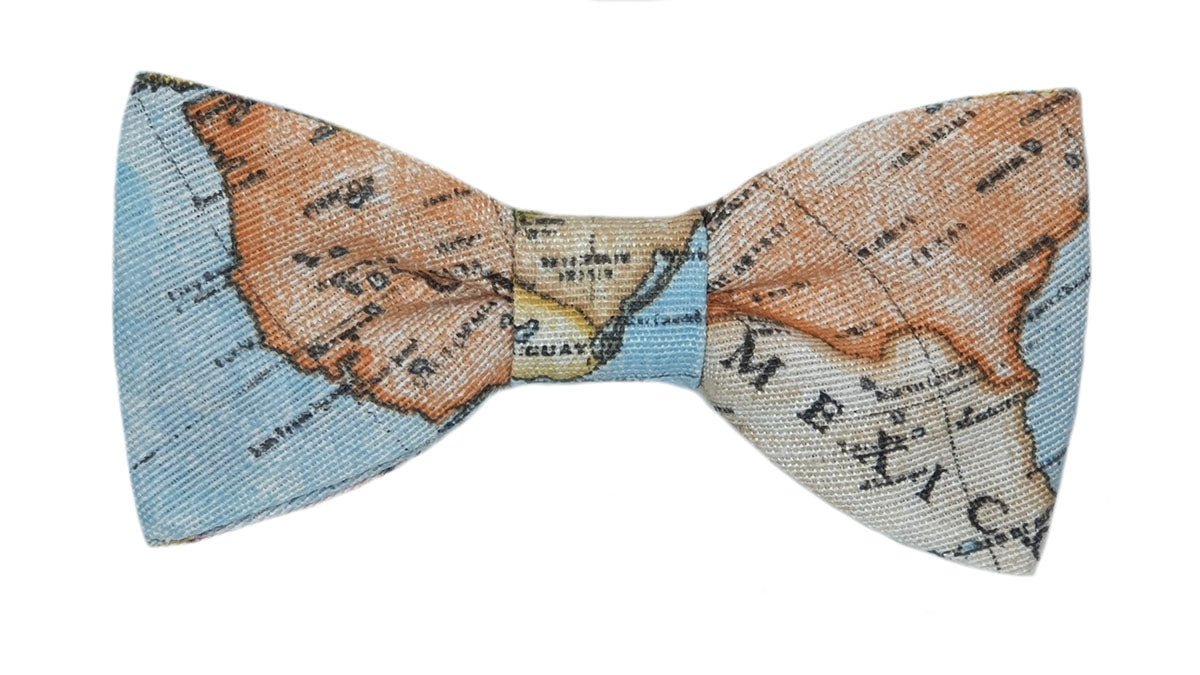 Noeud papillon carte du monde