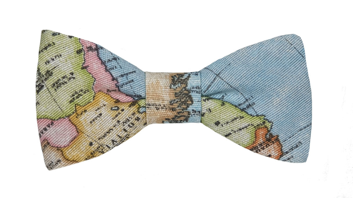 Noeud papillon carte du monde