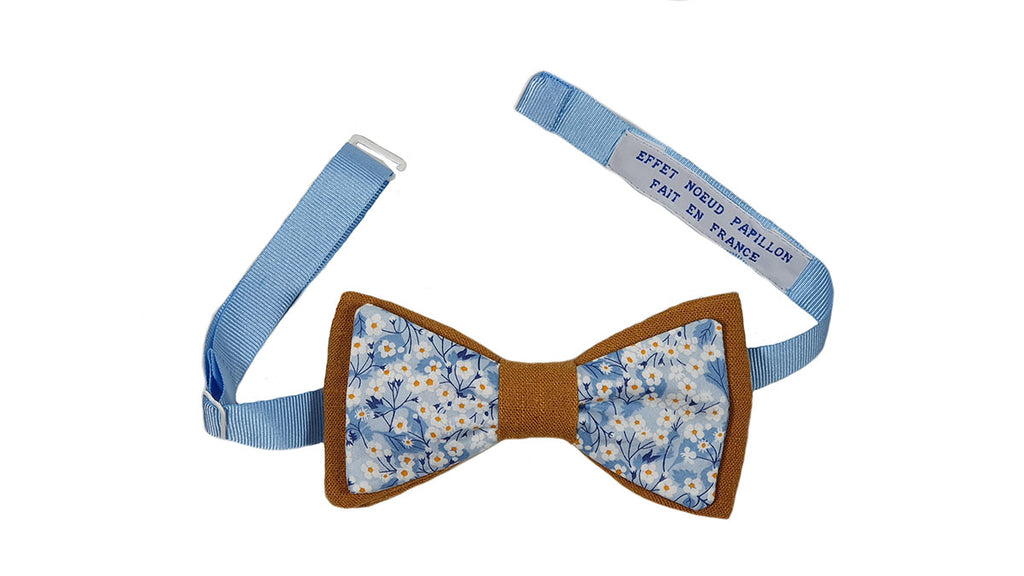 Noeud papillon Double - Liberty Mitsi Valeria / Camel