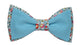 Noeud papillon Double - Liberty et bleu turquoise