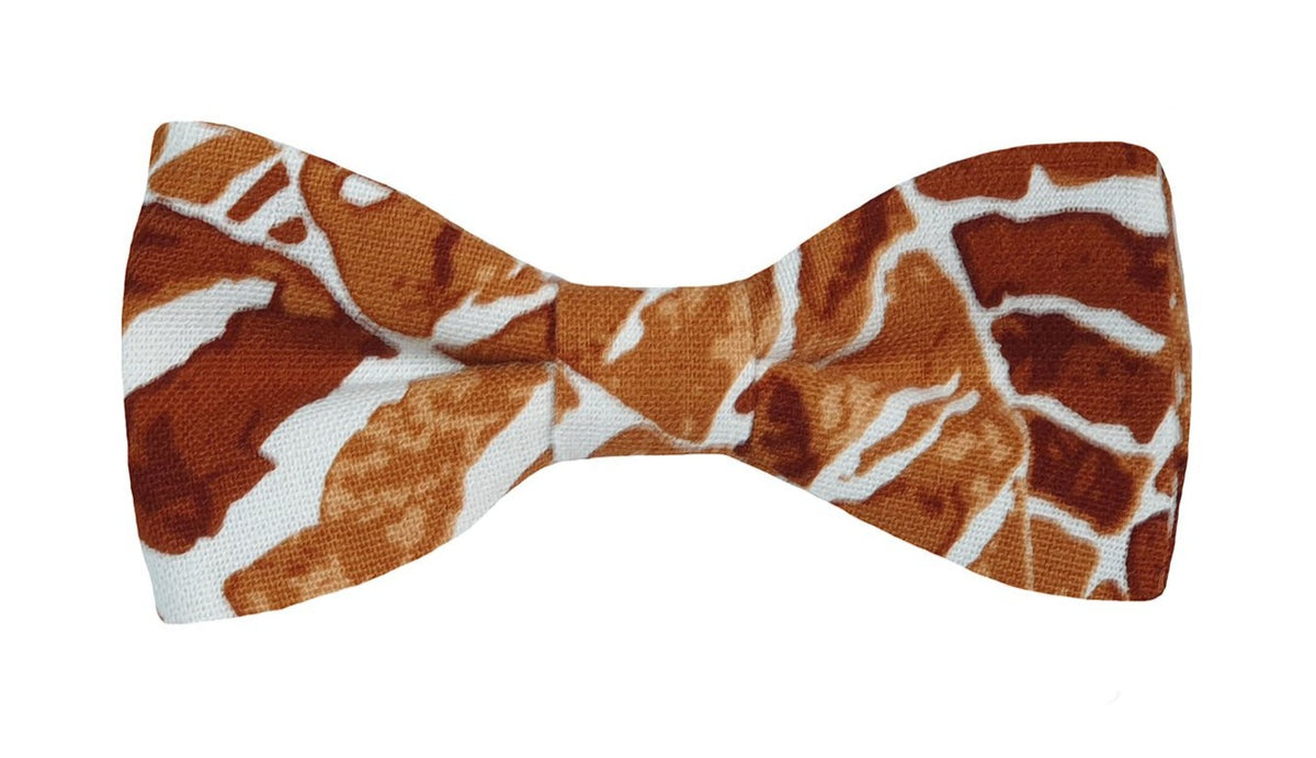 Noeud papillon feuilles tropicales