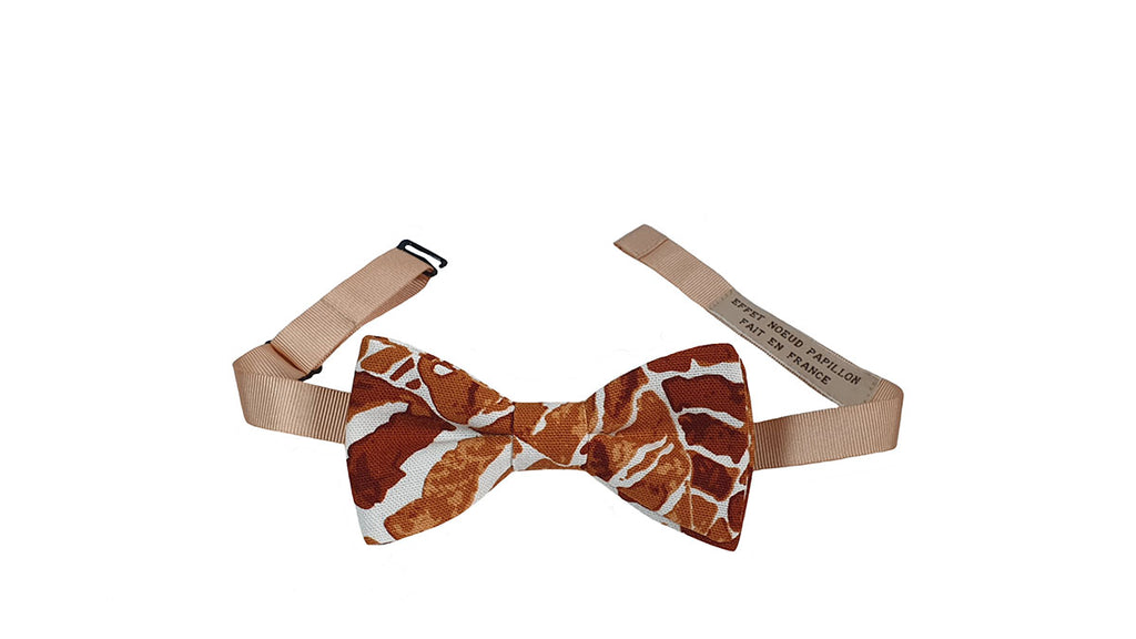 Noeud papillon feuilles tropicales