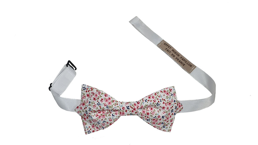 Noeud papillon Liberty rouge et bleu - Effet Noeud Pap