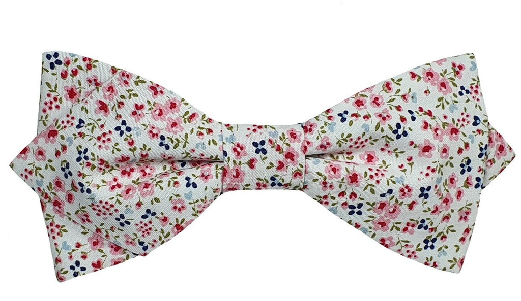 Noeud papillon Liberty rouge et bleu - Effet Noeud Pap