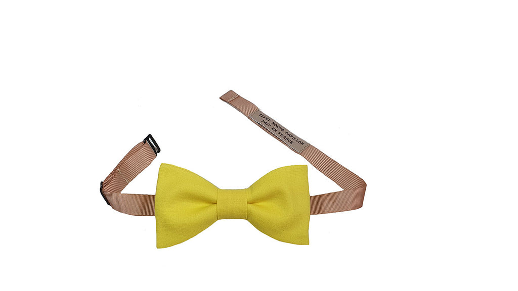 Noeud papillon jaune fluo - Effet Noeud Pap