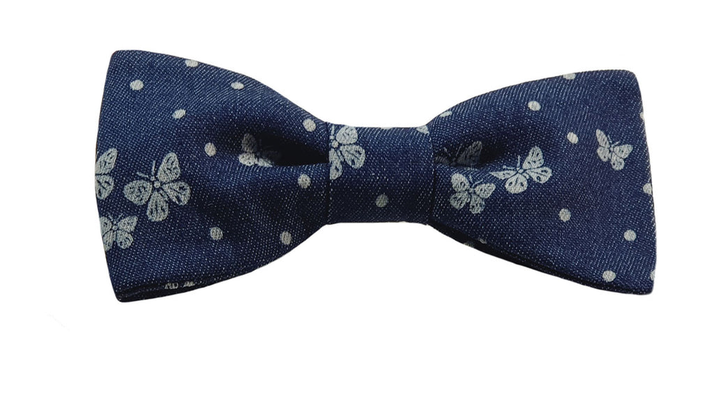 Noeud papillon blue-jean papillons - Effet Noeud Pap