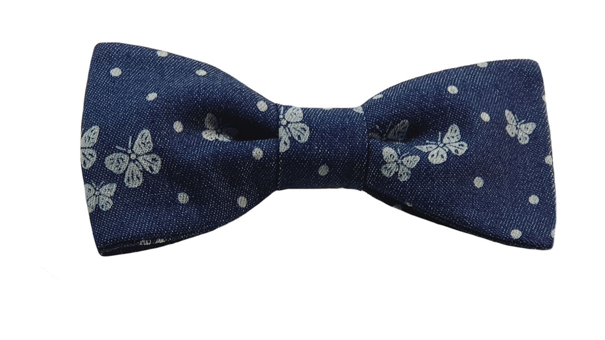 Noeud papillon blue-jean papillons - Effet Noeud Pap