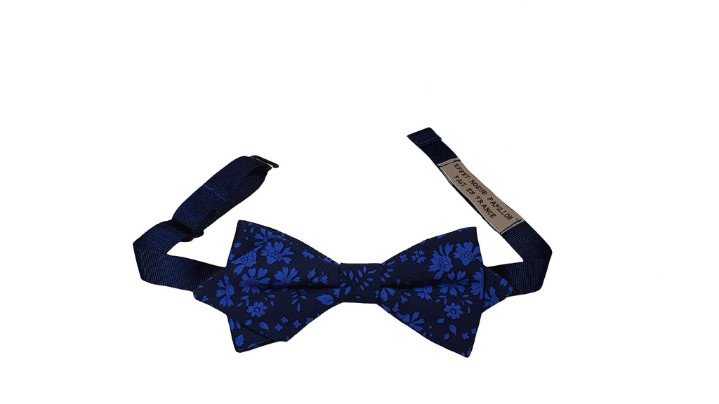 Noeud papillon Liberty bleu Capel - Effet Noeud Pap