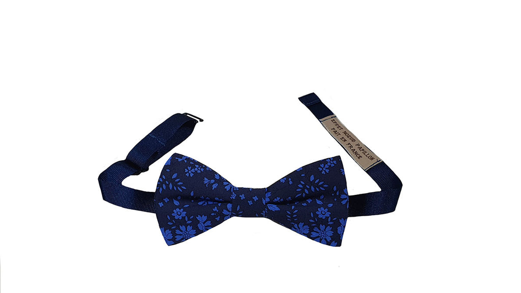 Noeud papillon Liberty bleu Capel - Effet Noeud Pap