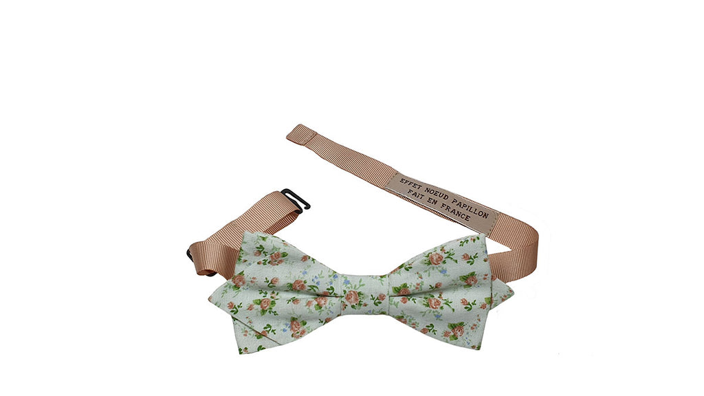Noeud papillon Liberty vert clair - Effet Noeud Pap