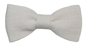 Noeud papillon ivoire en lin