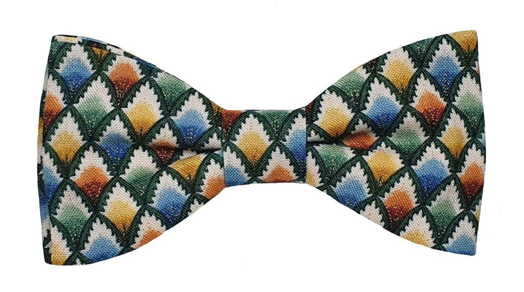 Noeud papillon à losanges multicolores - Effet Noeud Pap