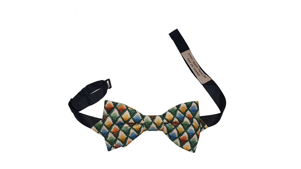 Noeud papillon à losanges multicolores - Effet Noeud Pap