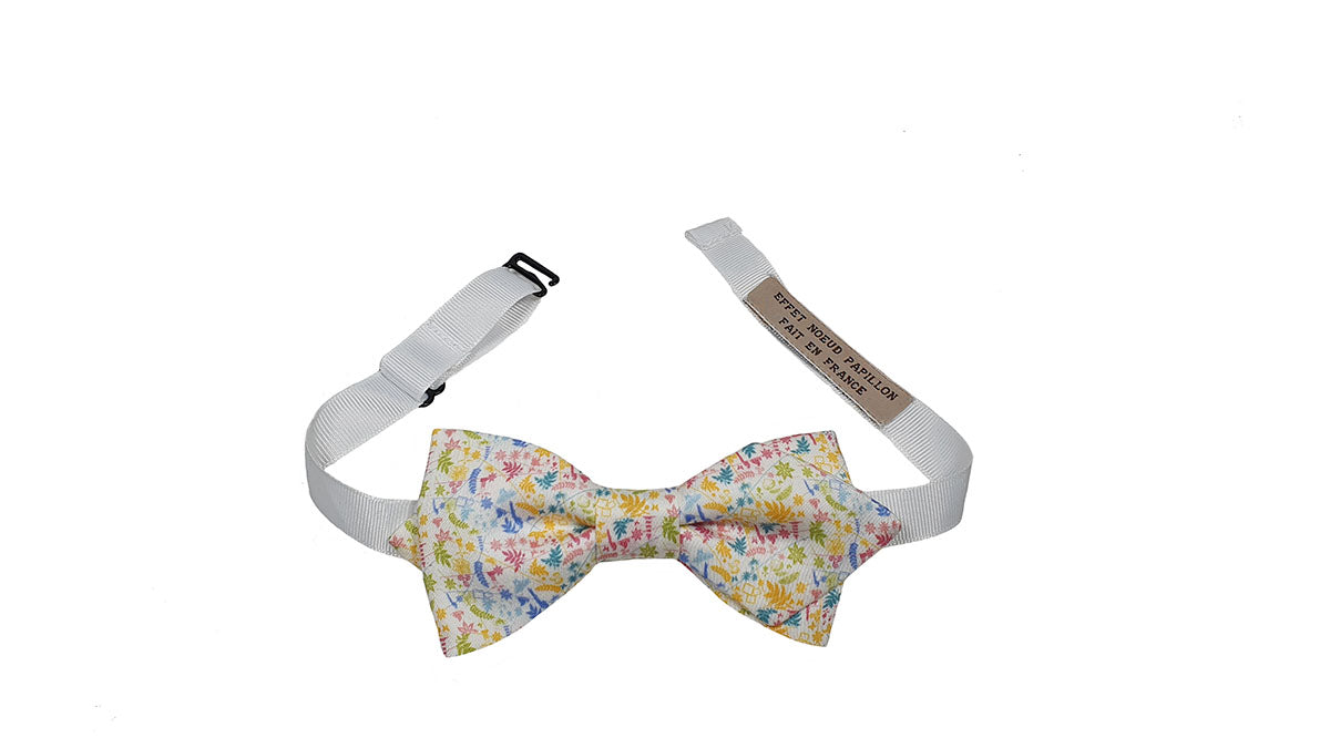 Noeud papillon fleuri motif latino - Effet Noeud Pap