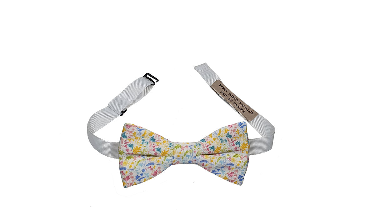 Noeud papillon fleuri motif latino - Effet Noeud Pap