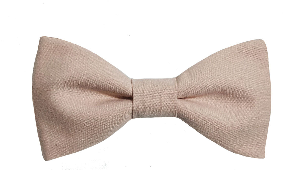 Nœud papillon rose blush