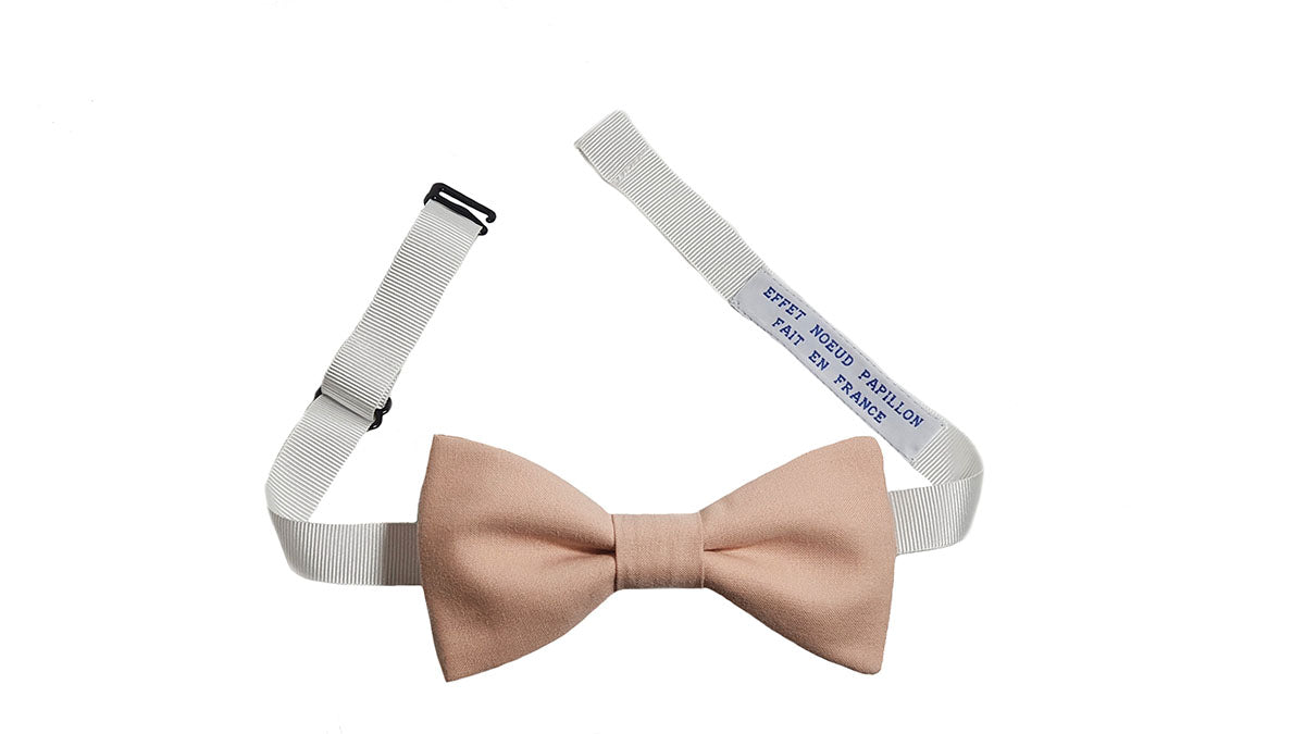 Noeud papillon rose blush