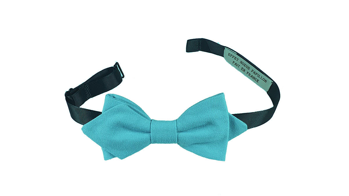 Noeud papillon bleu turquoise - Effet Noeud Pap