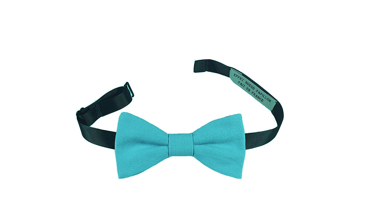 Noeud papillon bleu turquoise - Effet Noeud Pap