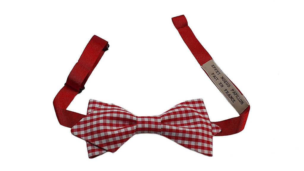 Noeud papillon vichy rouge - Effet Noeud Pap