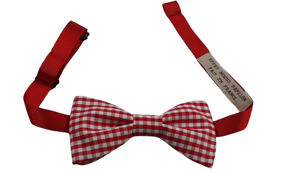 Noeud papillon vichy rouge - Effet Noeud Pap